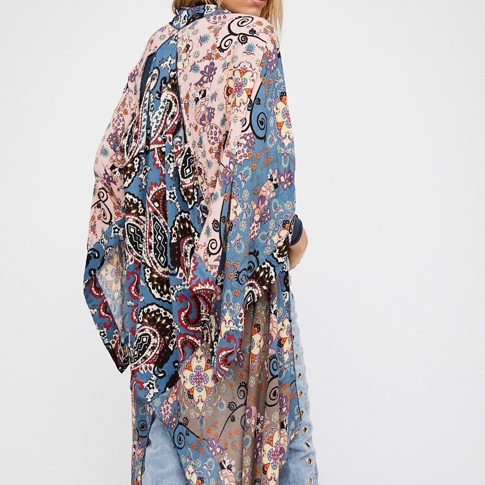 Free People Little Wing Kimono Print OZ !Sold out!